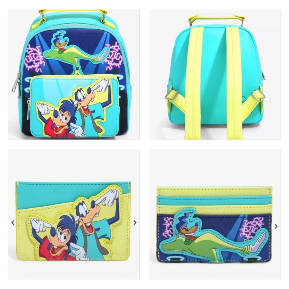 Loungefly Disney A Goofy Movie Powerline Mini Backpack & Card Holder Set